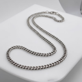 Men's Silver Curb Chain Necklace