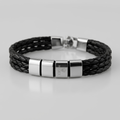 Men's Black Braided Bracelet